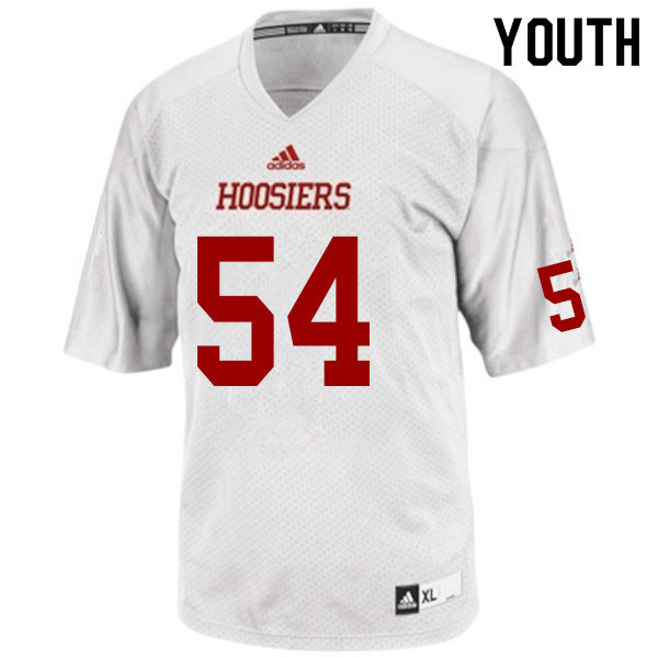 Youth #54 Brady Feeney Indiana Hoosiers College Football Jerseys Sale-White